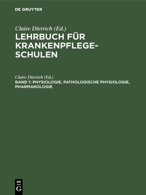 cover image of Physiologie, Pathologische Physiologie, Pharmakologie